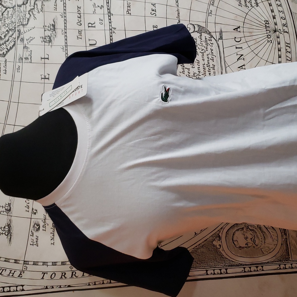 New Lacoste retro baseball shirt
